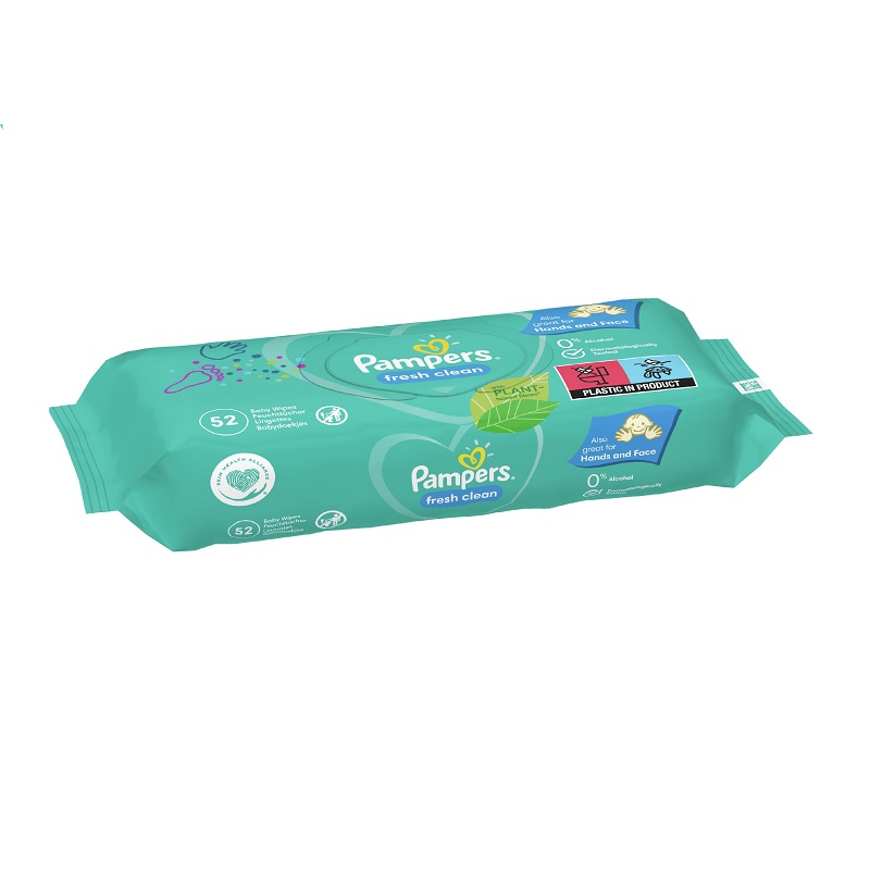 PAMPERS ΜΩΡΟΜΑΝΤΗΛΑ 52ΤΕΜ FRESH CLEAN
