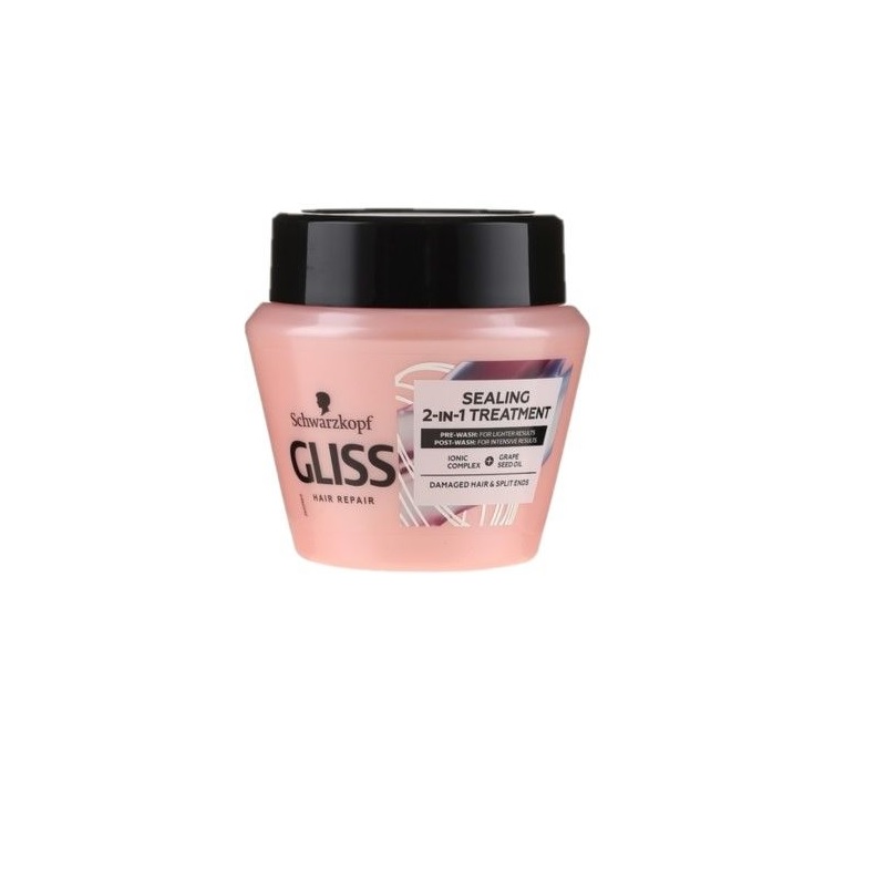 GLISS ΜΑΣΚΑ ΜΑΛΛΙΩΝ 300ml 2IN1 ΚΑΤΑ ΤΗΣ ΨΑΛΙΔΑΣ
